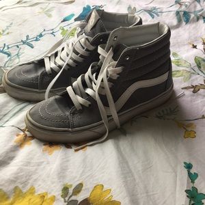 Grey high-top vans